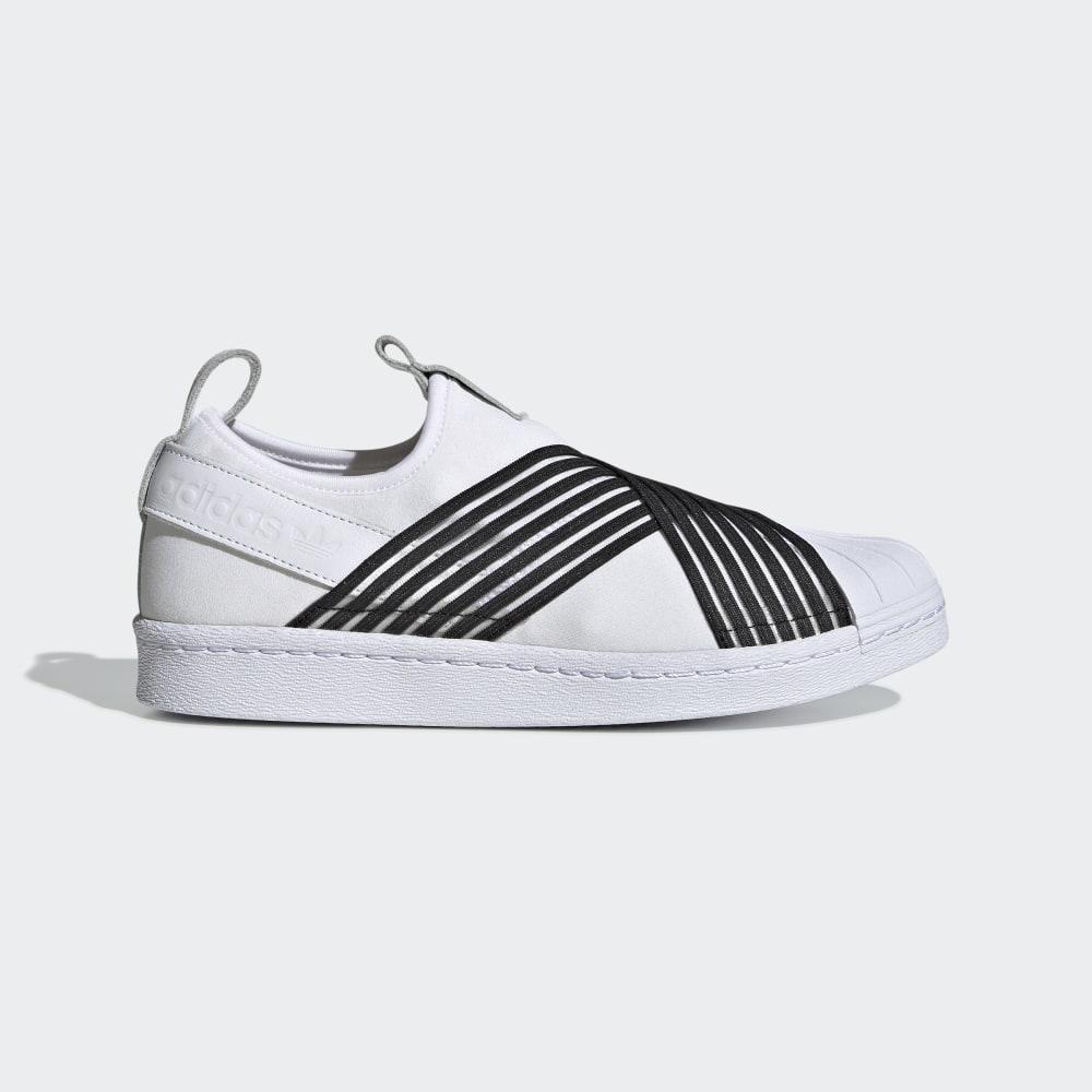 Slip On Adidas Superstar Dama Romania - Albi/Negrii/Indigo CG6013